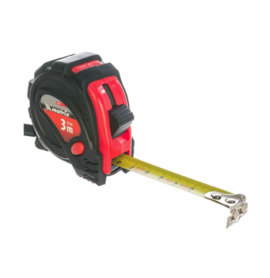 Рулетка 3мХ16мм, обрезиненный корпус,зацеп с магнитом Status