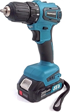 Дрель-шуруповерт аккум. бесщеточный ProfiPower MKBL-18B