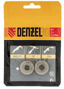 Подающий ролик, V профиль под стальную проволоку 0,8-1мм, посадка квадрат, 2шт// Denzel