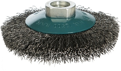 Щетка  коническая для УШМ №55 ПрофОснастка Мастер D100 мм М14*2