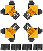 Струбцины угловые нейлоновые, набор 4 шт., 5-22 мм