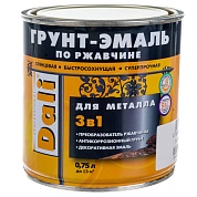 Грунт эмаль по ржавчине Рогнеда RAL9005 черная (гладкая) (банка 0,75 л)