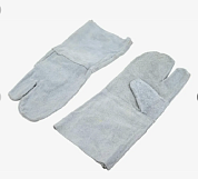 Краги спилковые двупалые