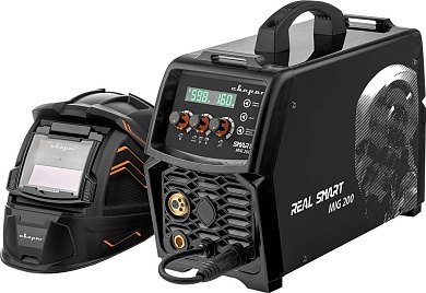 Инвертор сварочный MIG 200 REAL SMART Black (маска+краги) Сварог