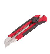 Нож технический, серия "Крафт" 25 мм усиленный, прорезиненный