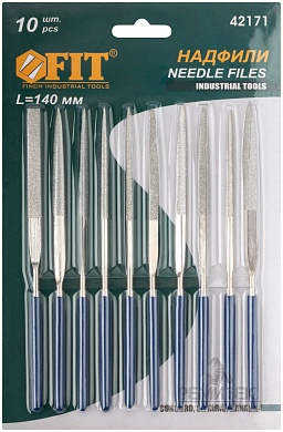 Надфили алмазные, 3х140/50 мм