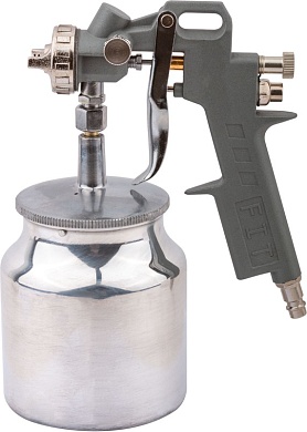 Краскопульт пневматический, алюминиевый нижний бачок 750 мл, 1,5мм