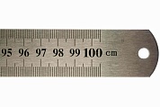 Линейка нержавеющая 1000х28 мм односторонняя