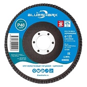 Круг лепестковый торцевой 125 мм /  Р40 КЛТ №635 ТМ Blueshark Цирконий, нерж (БэстВэлд