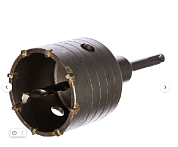 Коронка по бетону М22 х 68 мм, SDS PLUS, в сборе, "Вихрь"