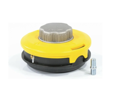 Катушка тримм полуавтомат. легкая заправка лескт, гайка М10х1,25, винт М10-М10, алюм кнопка//Denzel