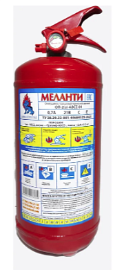 Огнетушитель порошковый закачной ОП-2 (З) (Меланти)